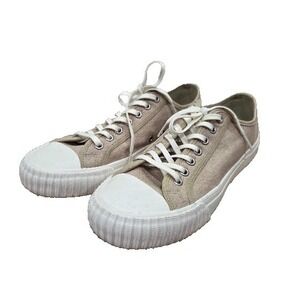 PF Flyers Center Lo Safari Canvas Sneakers Men's 10 Women's 11.5 Tan Sandlot